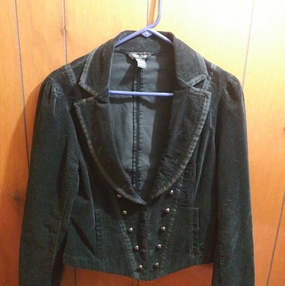 WHBM black ribbed blazer/jacket sz 8